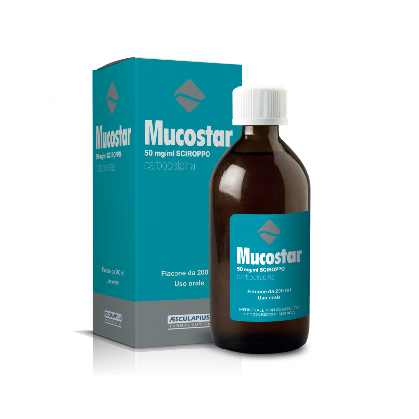 Aesculapius Farmaceutici Mucostar*scir Fl 200ml 50mg/ml