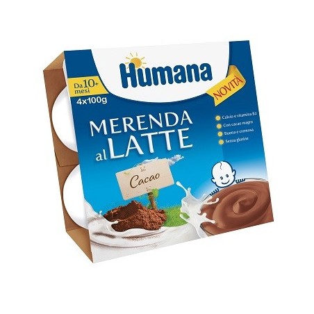  Humana Mer Latte Cioc 100gx4pz