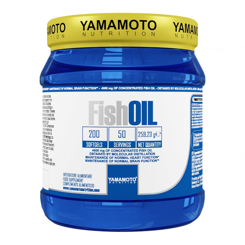 Yamamoto Nutrition YAMAMOTO NUTRITION Fish OIL Molecular distillation da 200 softgels