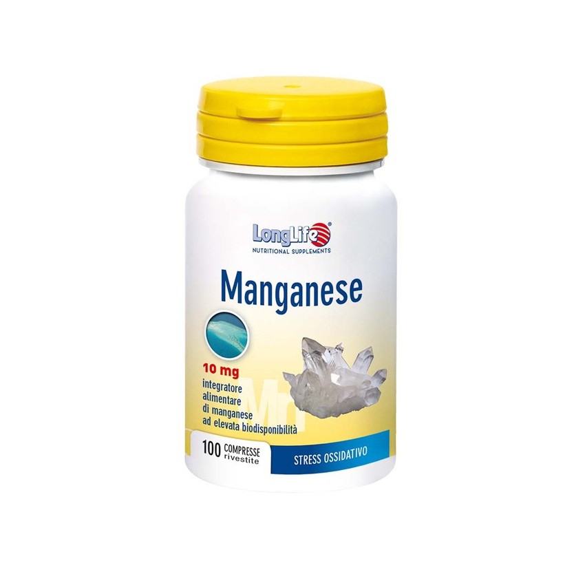 Long Life Longlife Manganese 10mg 100cpr