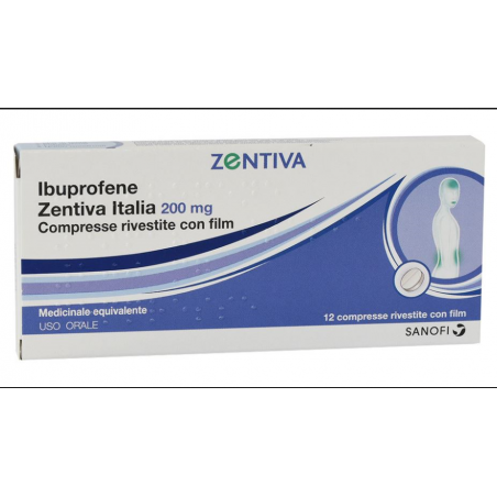 Zentiva Ibuprofene Zent It*12cpr 200mg